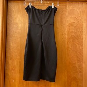 Short Black Strapless Dress